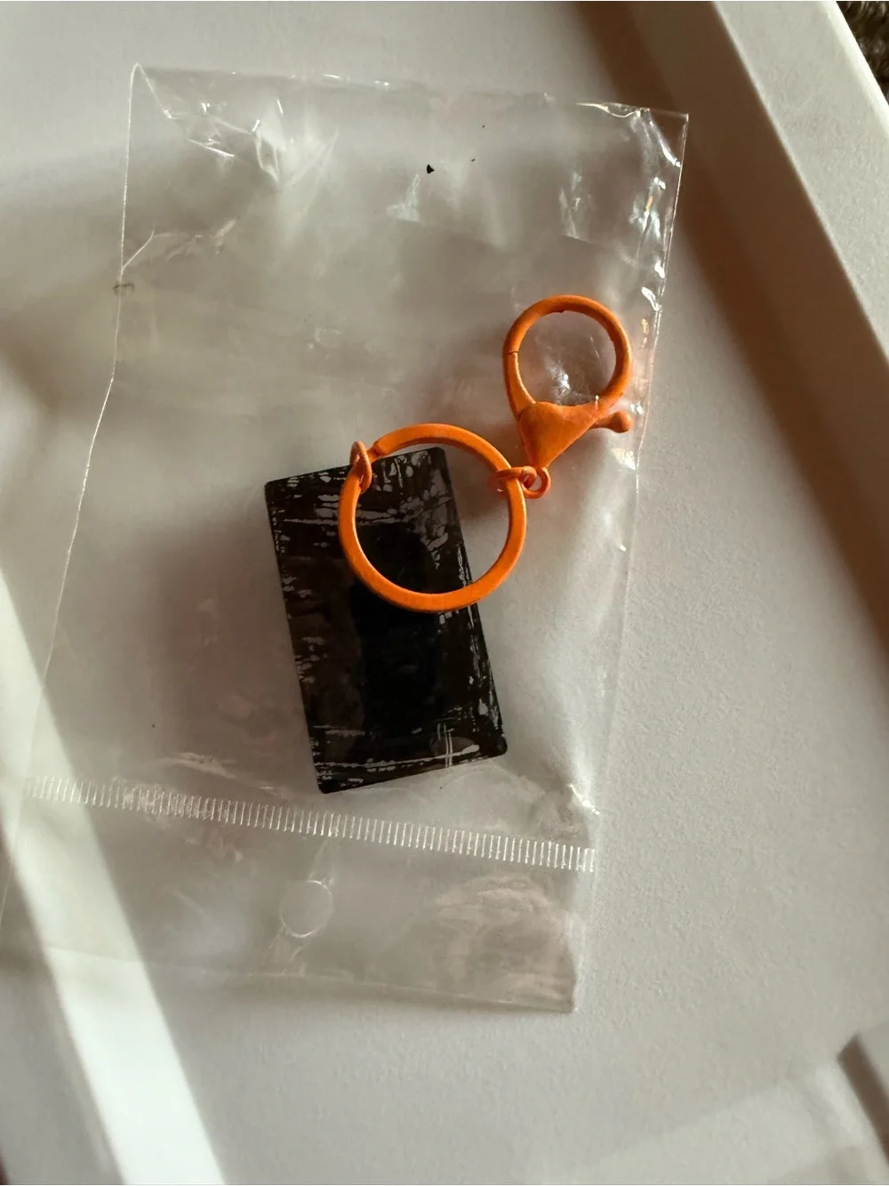 Orange Annabelle Horror Keychain Key Ring